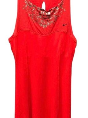 NWT RARE NIKE CORAL & SILVER MARIA SHARAPOVA NYC SKYLINE DRESS SIZE LARGE